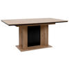 ESSTISCH in Holzwerkstoff 160-200/90/76 cm  - Schwarz/Eiche Artisan, Modern, Holzwerkstoff (160-200/90/76cm) - MID.YOU