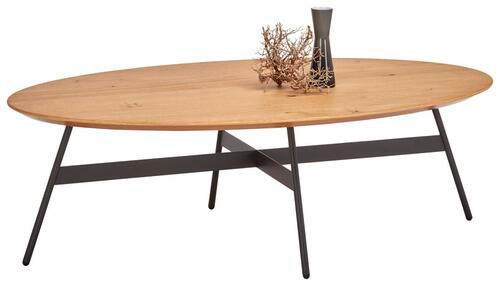 COUCHTISCH in Holz, Metall 116/70/35 cm  - Eichefarben/Anthrazit, Design, Holz/Metall (116/70/35cm) - Venjakob