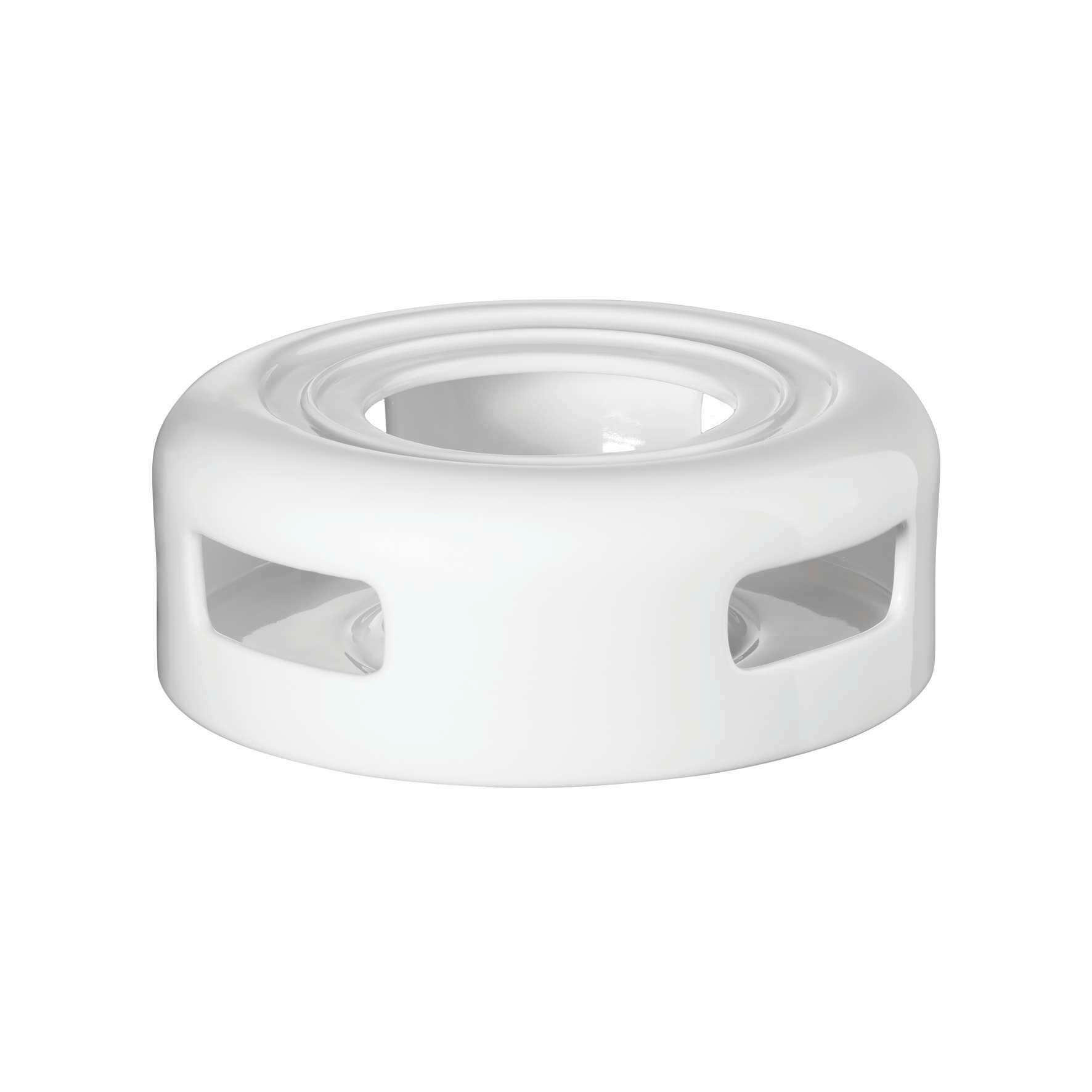 OHRIEVAČ NA ČAJOVÚ SVIEČKU porcelán keramika  - biela, Design, keramika (14/5,5cm) - ASA