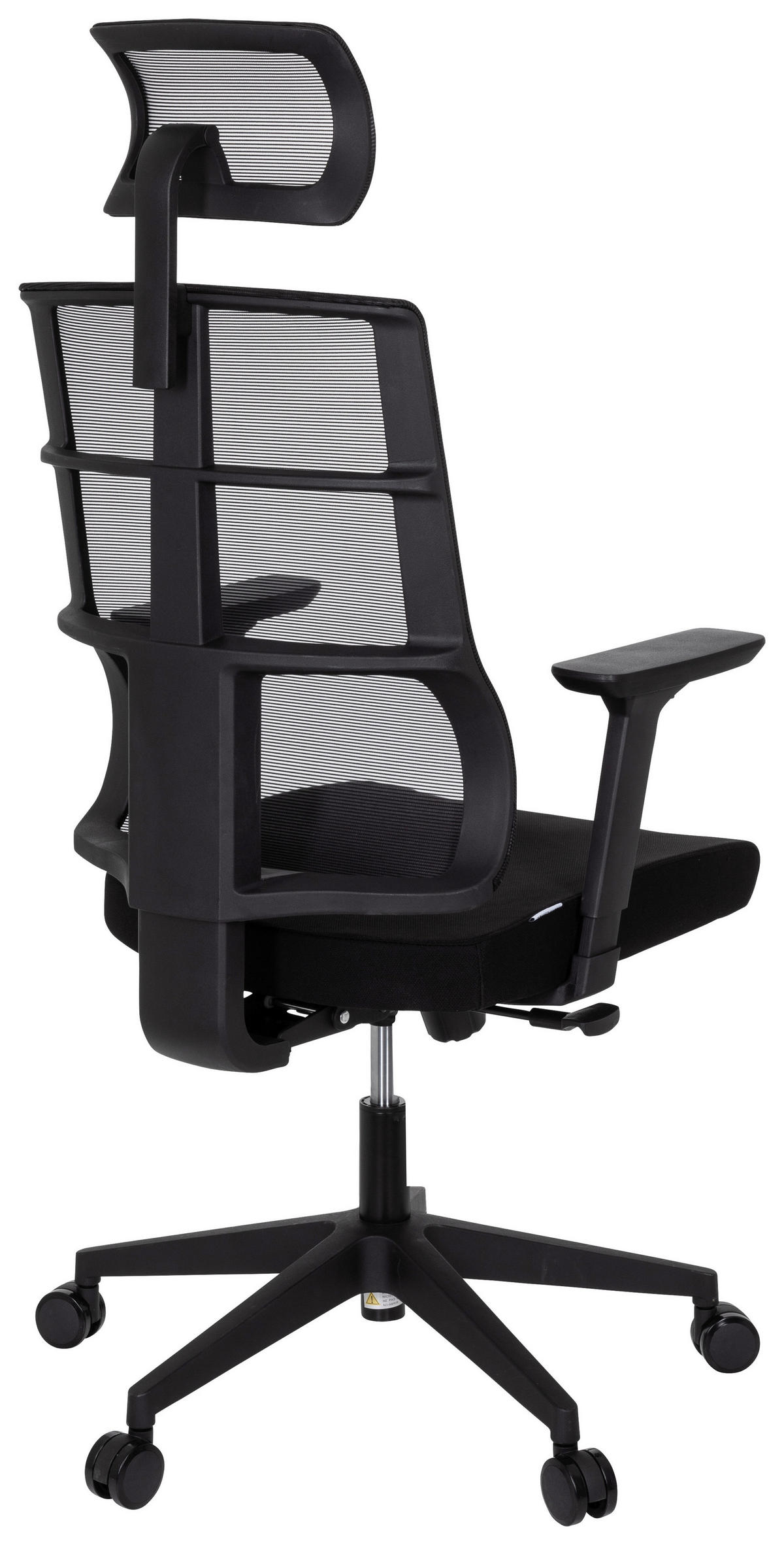 DREHSTUHL  in Netzbespannung, Flachgewebe Schwarz  - Schwarz, MODERN, Kunststoff/Textil (64/138/62cm) - MID.YOU