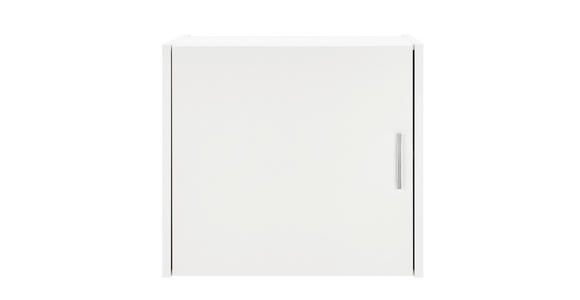 AUFSATZSCHRANK 67/61/65,5 cm   - Silberfarben/Weiß, Design, Holzwerkstoff/Kunststoff (67/61/65,5cm) - Xora