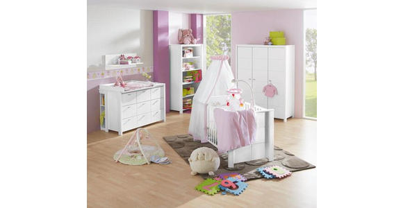 BABYUNTERSTELLREGAL Julija Weiß  - Weiß, Trend, Holzwerkstoff (21/85/30cm) - My Baby Lou