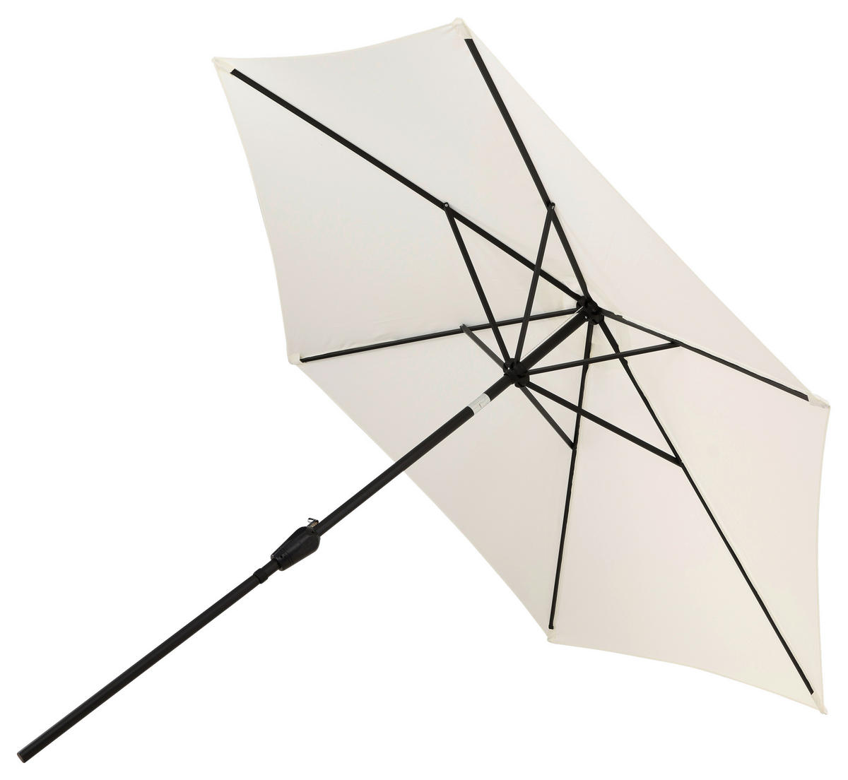 SONNENSCHIRM 300 cm  - Ecru/Grau, KONVENTIONELL, Textil/Metall (300/300cm) - Gardenson