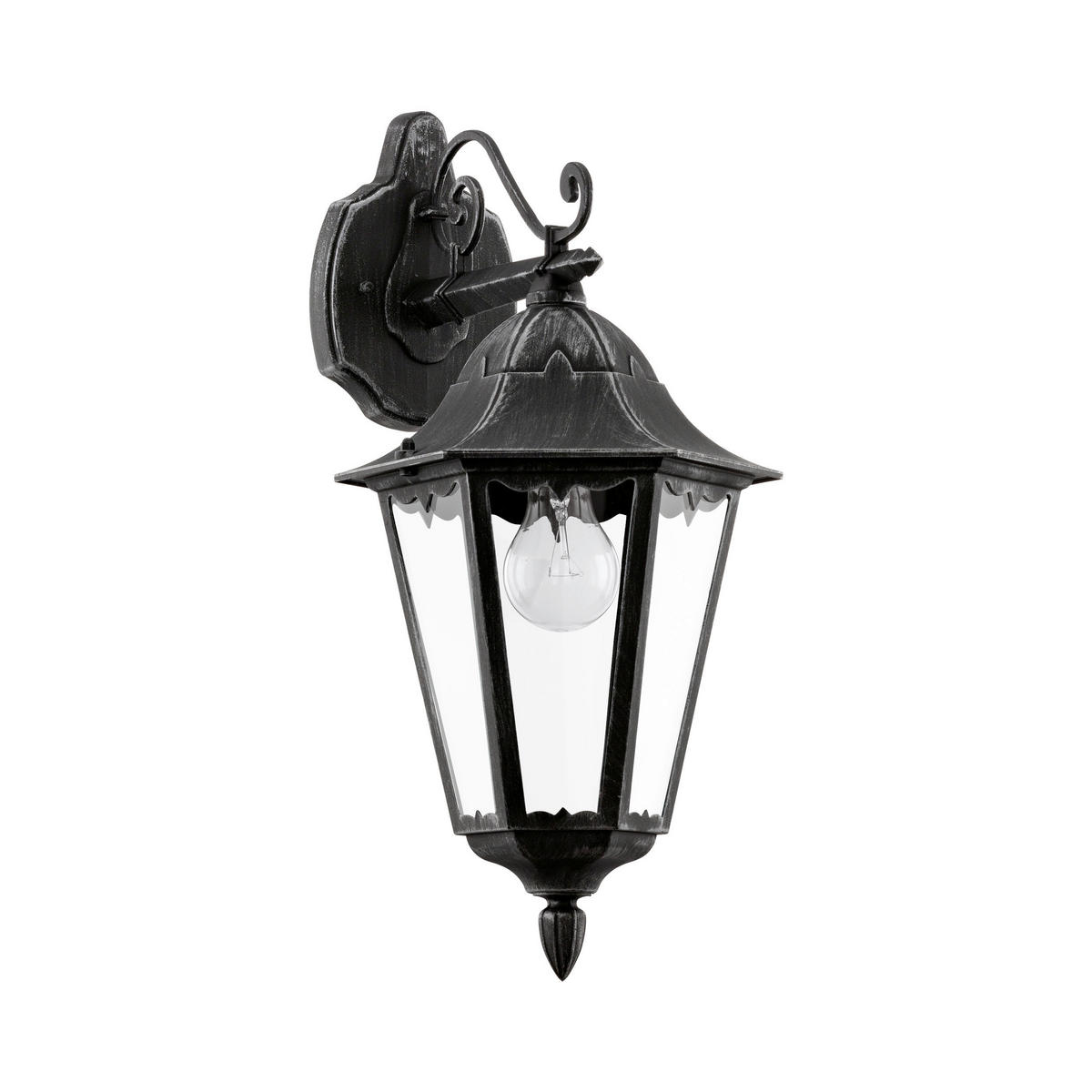 LED-WANDLEUCHTE - Klar/Silberfarben, Basics, Glas/Metall (20cm) - Eglo