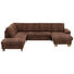 WOHNLANDSCHAFT in Textil Braun - Eichefarben/Beige, KONVENTIONELL, Holz/Textil (235/316/167cm) - Beldomo System WOHNLANDSCHAFT in Textil Braun - Eichefarben/Beige, KONVENTIONELL, Holz/Textil (235/316/167cm) - Beldomo System