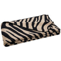 WOHNDECKE ZEBRA 150/200 cm  - Taupe/Schwarz, Trend, Textil (150/200cm) - Dieter Knoll