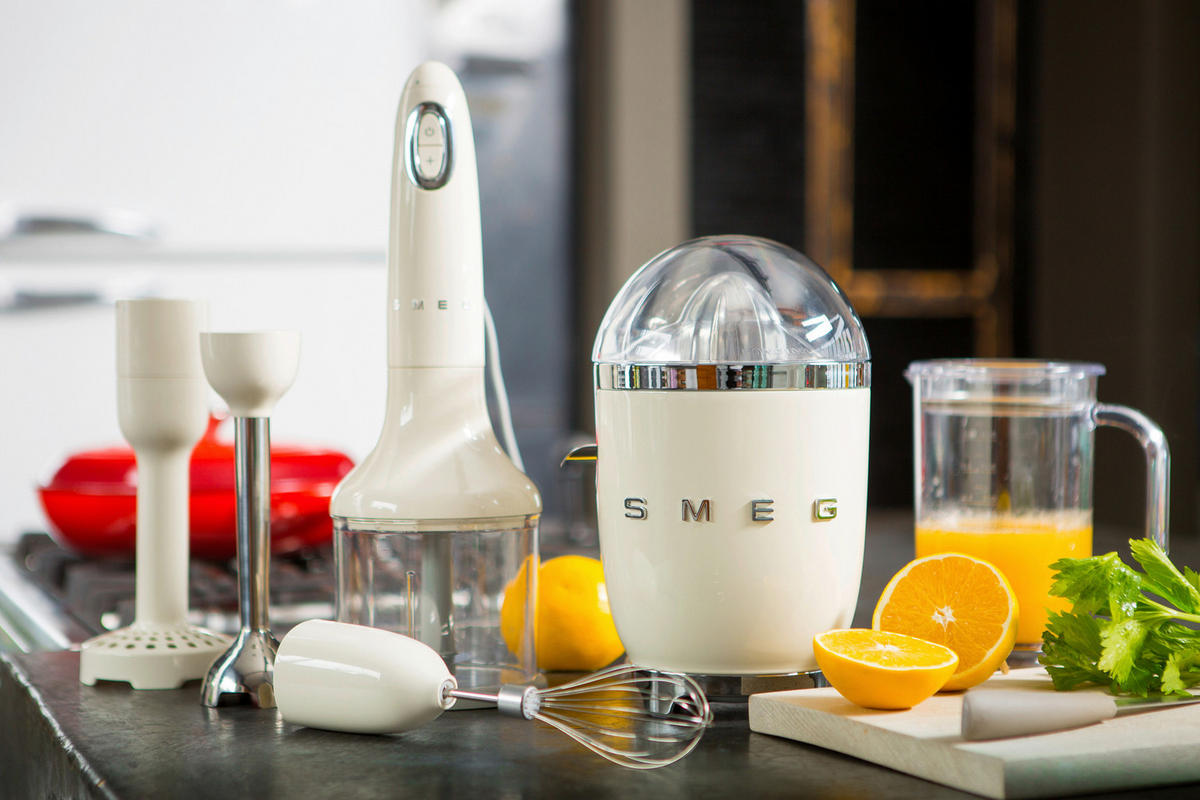 ZITRONENPRESSE - Creme, Trend, Metall (16.6/28.1/16.6cm) - SMEG