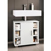 WASCHBECKENUNTERSCHRANK 60/57,7/30,4 cm  - Weiß/Grau, MODERN, Holzwerkstoff/Kunststoff (60/57,7/30,4cm) - MID.YOU