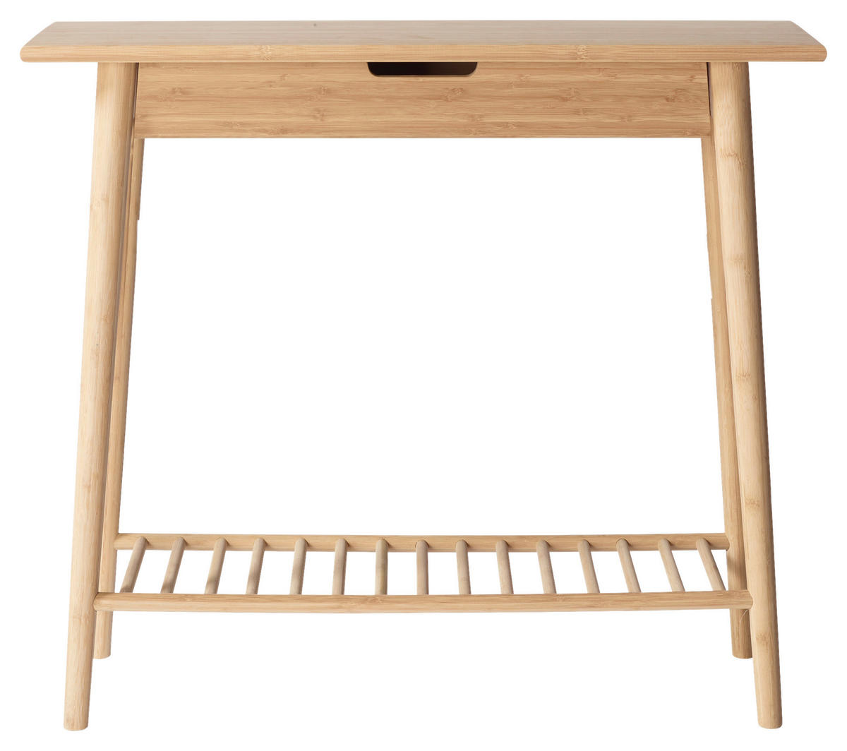 KONSOLENTISCH in Holz 90/35/80 cm    - Naturfarben/Nickelfarben, ROMANTIK / LANDHAUS, Holz (90/35/80cm) - MID.YOU