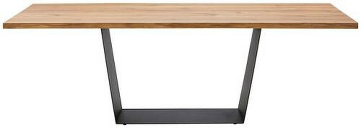 ESSTISCH in Holz, Metall 200/100/75 cm  - Eichefarben/Schwarz, Design, Holz/Metall (200/100/75cm) - Joop!