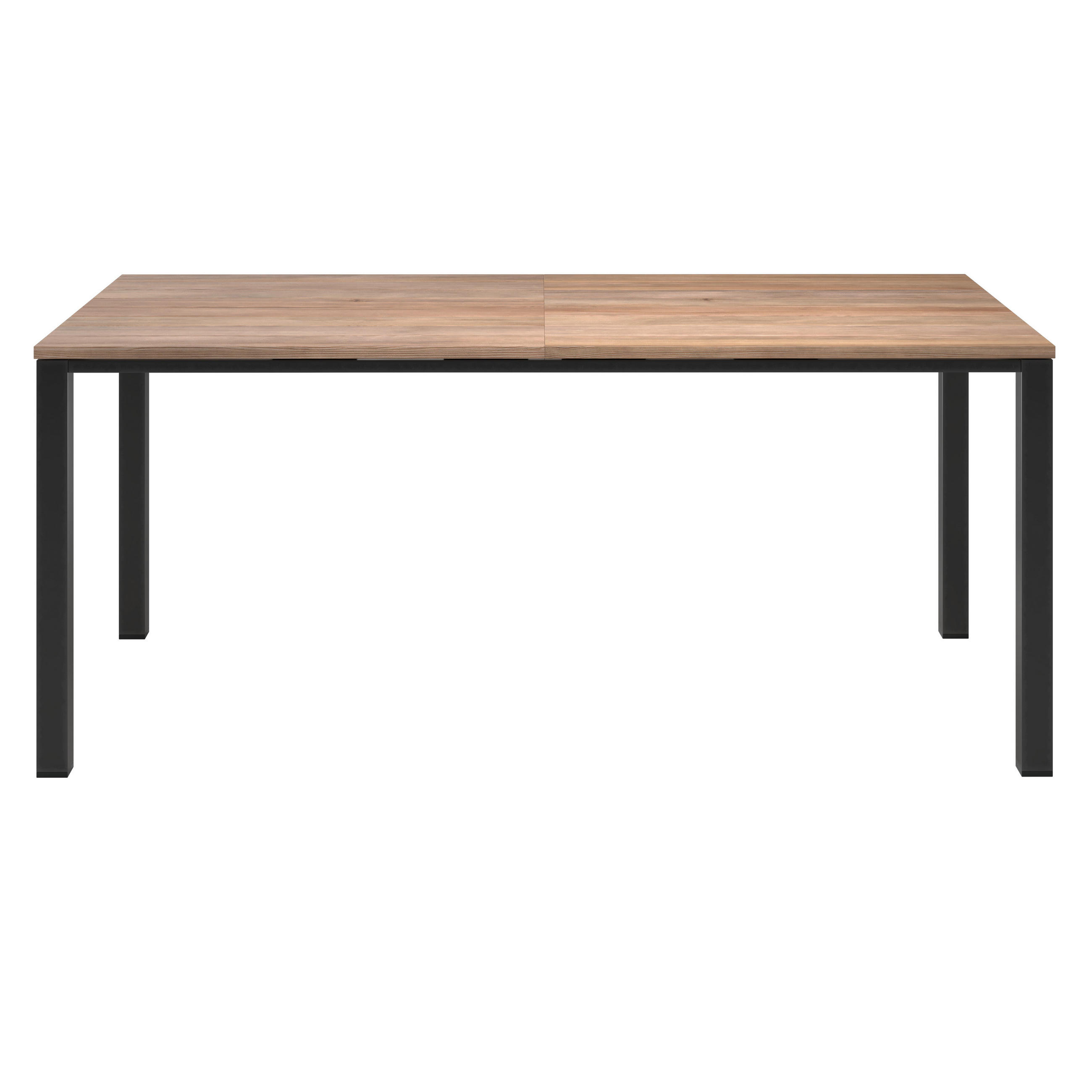 KERTI ASZTAL   - akácia színű/fekete, Konventionell, fa/fém (180/240/90/76cm) - Ambia Garden