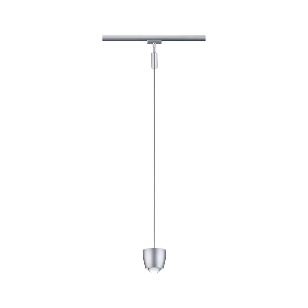 SCHIENENSYSTEM-HÄNGELEUCHTE URail Tyros 10,0/130 cm   - Chromfarben, Basics, Kunststoff (10,0/130cm) - Paulmann