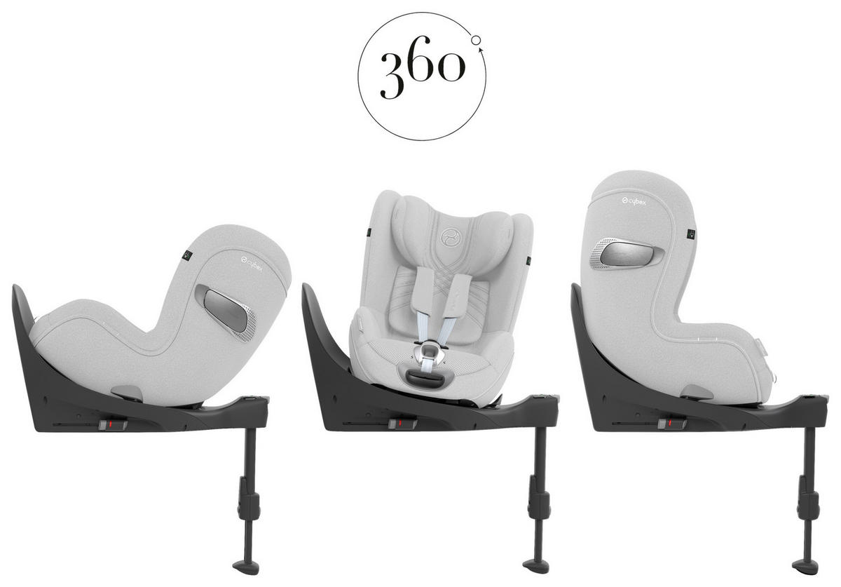 REBOARDER-KINDERSITZ SIRONA T I-SIZE PLUS  - Hellgrau/Weiß, Basics, Kunststoff/Textil (71,5/43/68cm) - Cybex