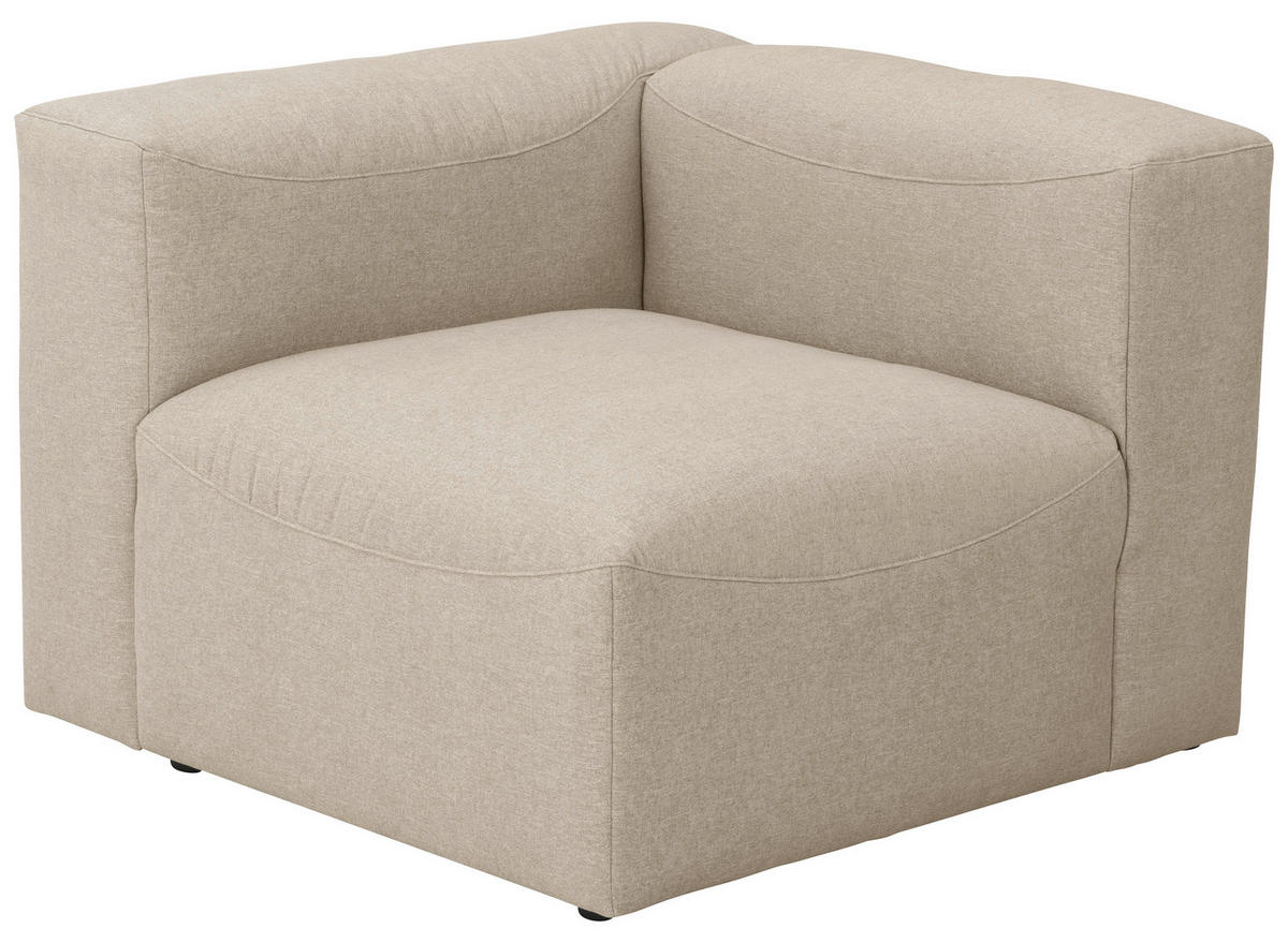 ECKELEMENT Flachgewebe  - Creme, Design, Kunststoff/Textil (100/73/100cm) - Max Winzer