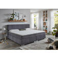 BOXSPRINGBETT 240/200 cm  in Grau  - Chromfarben/Grau, KONVENTIONELL, Holz/Kunststoff (240/200cm) - Carryhome