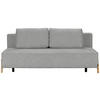 SCHLAFSOFA Bouclé Hellgrau  - Hellgrau/Naturfarben, Design, Holz/Textil (211/88/102cm) - Niels Andersson