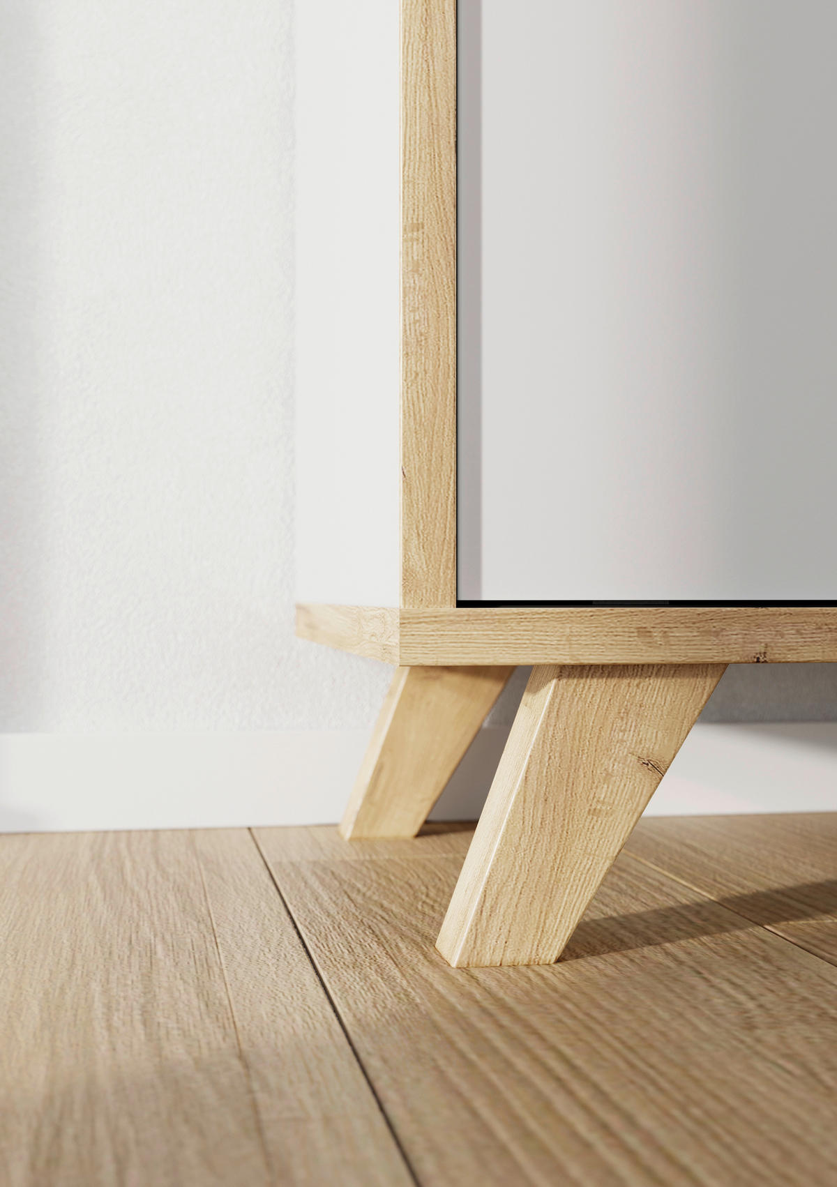 AKTENREGAL Weiß, Eichefarben  - Eichefarben/Weiß, KONVENTIONELL, Holz/Holzwerkstoff (120/92/40cm) - Germania