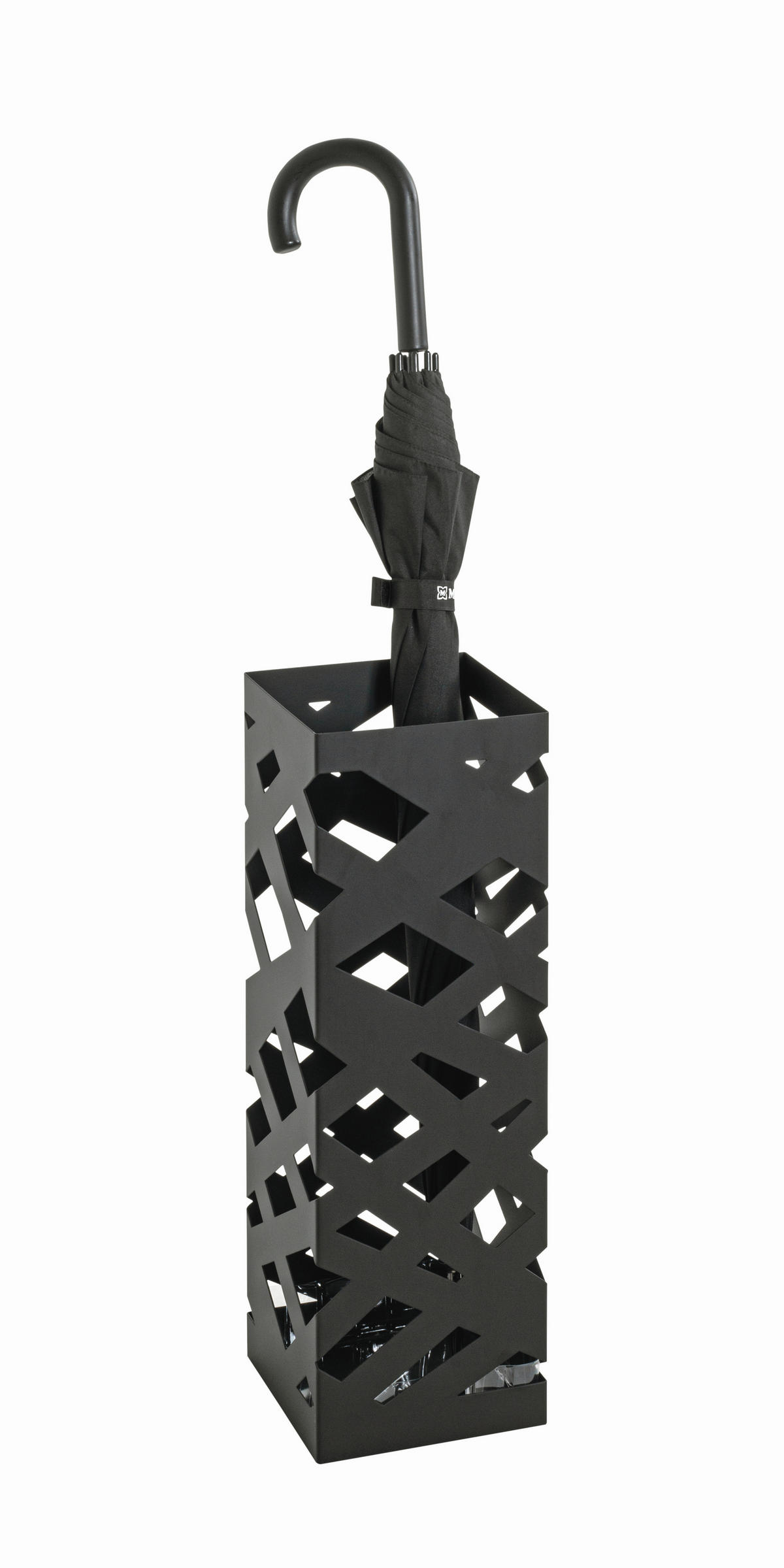 SCHIRMSTÄNDER Metall Schwarz  - Schwarz, Design, Metall (16/48/16cm)