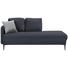 LIEGE in Textil Anthrazit - Anthrazit/Hellgrau, MODERN, Textil (190/85/88cm) - Carryhome LIEGE in Textil Anthrazit - Anthrazit/Hellgrau, MODERN, Textil (190/85/88cm) - Carryhome