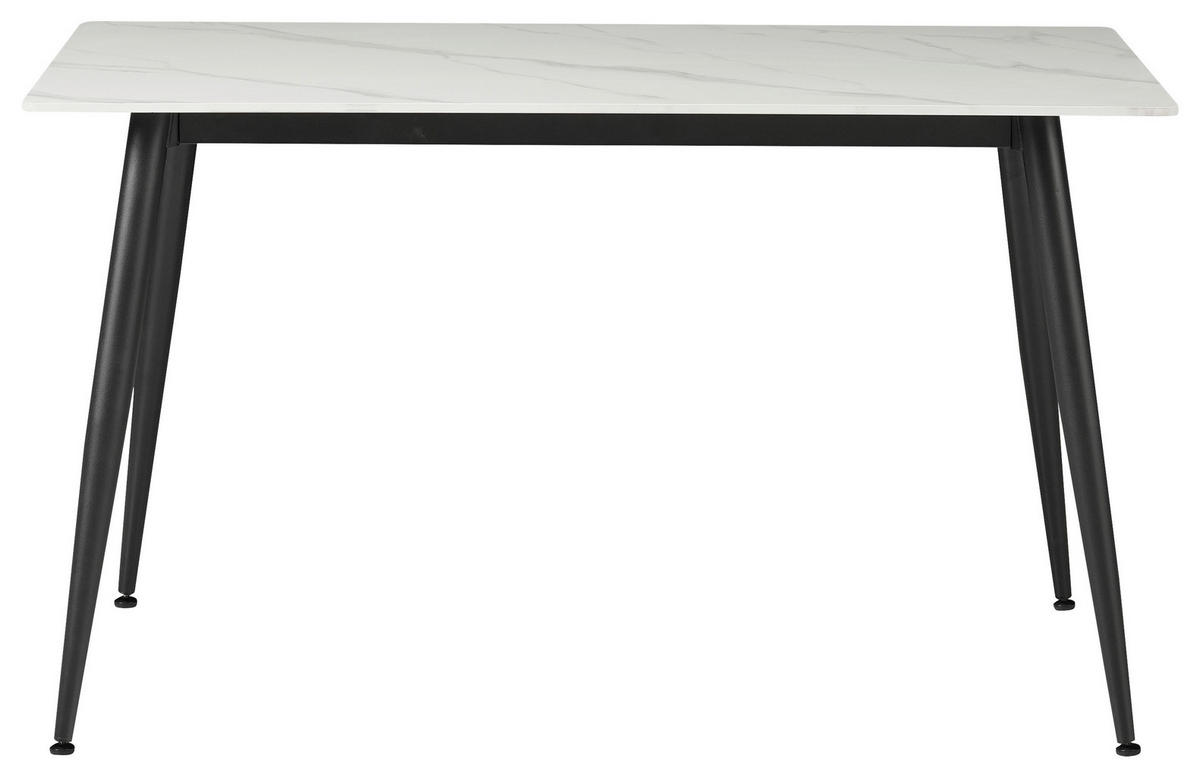 TRPEZARIJSKI STO  crna, bela   - bela/crna, Dizajnerski, metal/keramika (130/76/70cm) - Xora