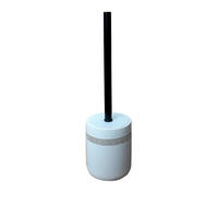 WC KEFA SO STOJANOM - čierna/biela, Basics, kov/plast (9,6/38/9,6cm) - Sadena