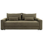 SCHLAFSOFA Cord Waldgrün  - Waldgrün/Schwarz, KONVENTIONELL, Kunststoff/Textil (233/92/108cm) - Carryhome