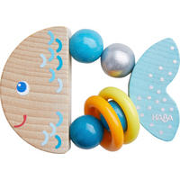 GREIFLING Klapperfisch  - Multicolor, Basics, Holz/Kunststoff (9,5/9,5/1,5cm) - Haba