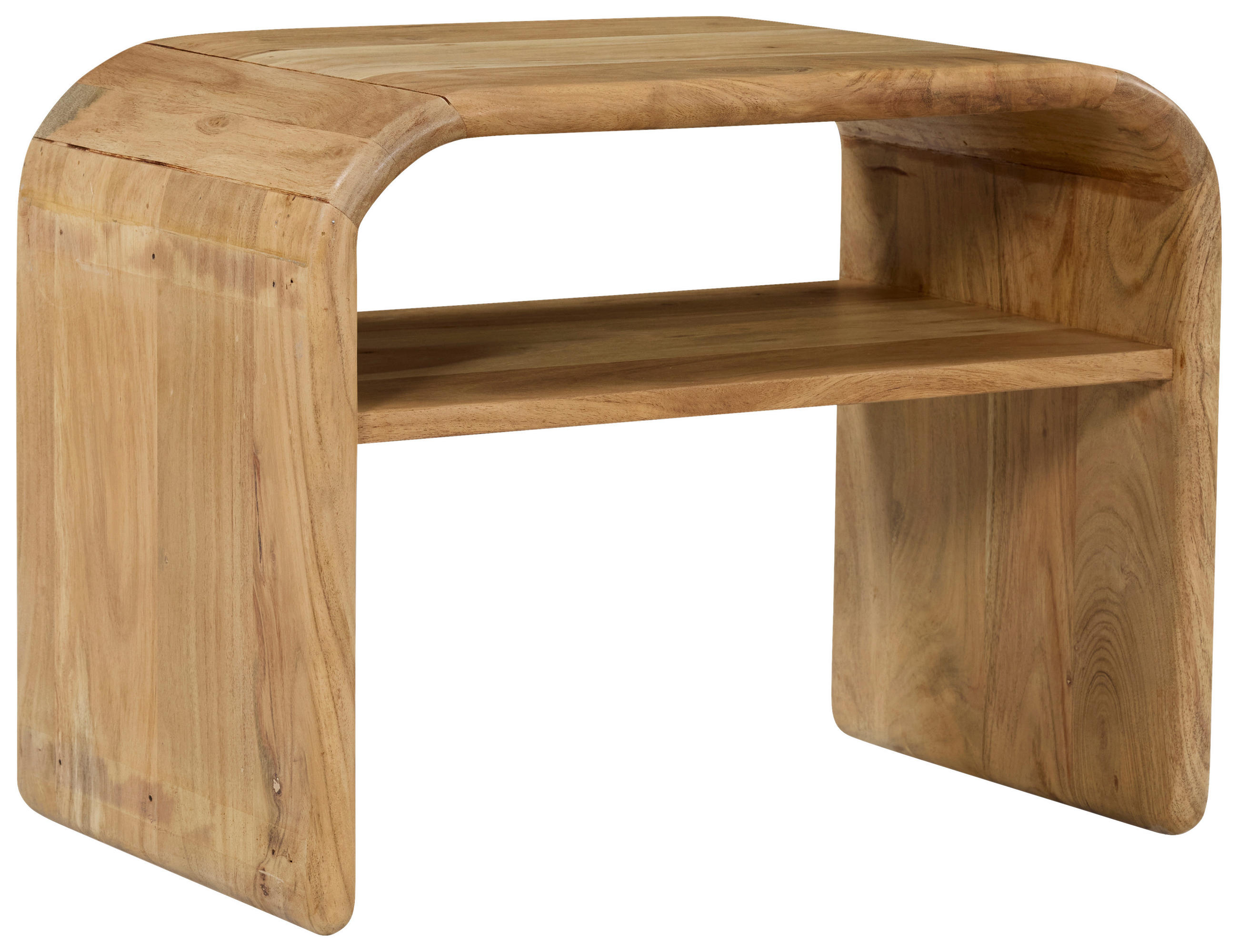 BEISTELLTISCH 40/35/55 cm Akazie vollmassiv Akaziefarben rechteckig  - Akaziefarben, Design, Holz (40/35/55cm) - Livetastic