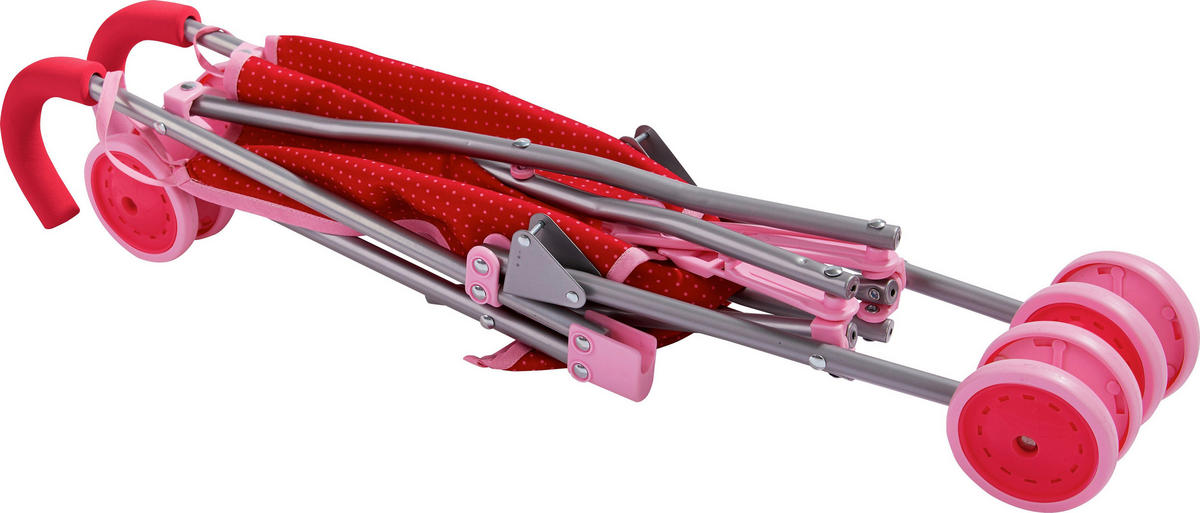 PUPPENBUGGY - Pink/Rosa, Basics, Kunststoff/Textil (25/63/25cm) - Haba