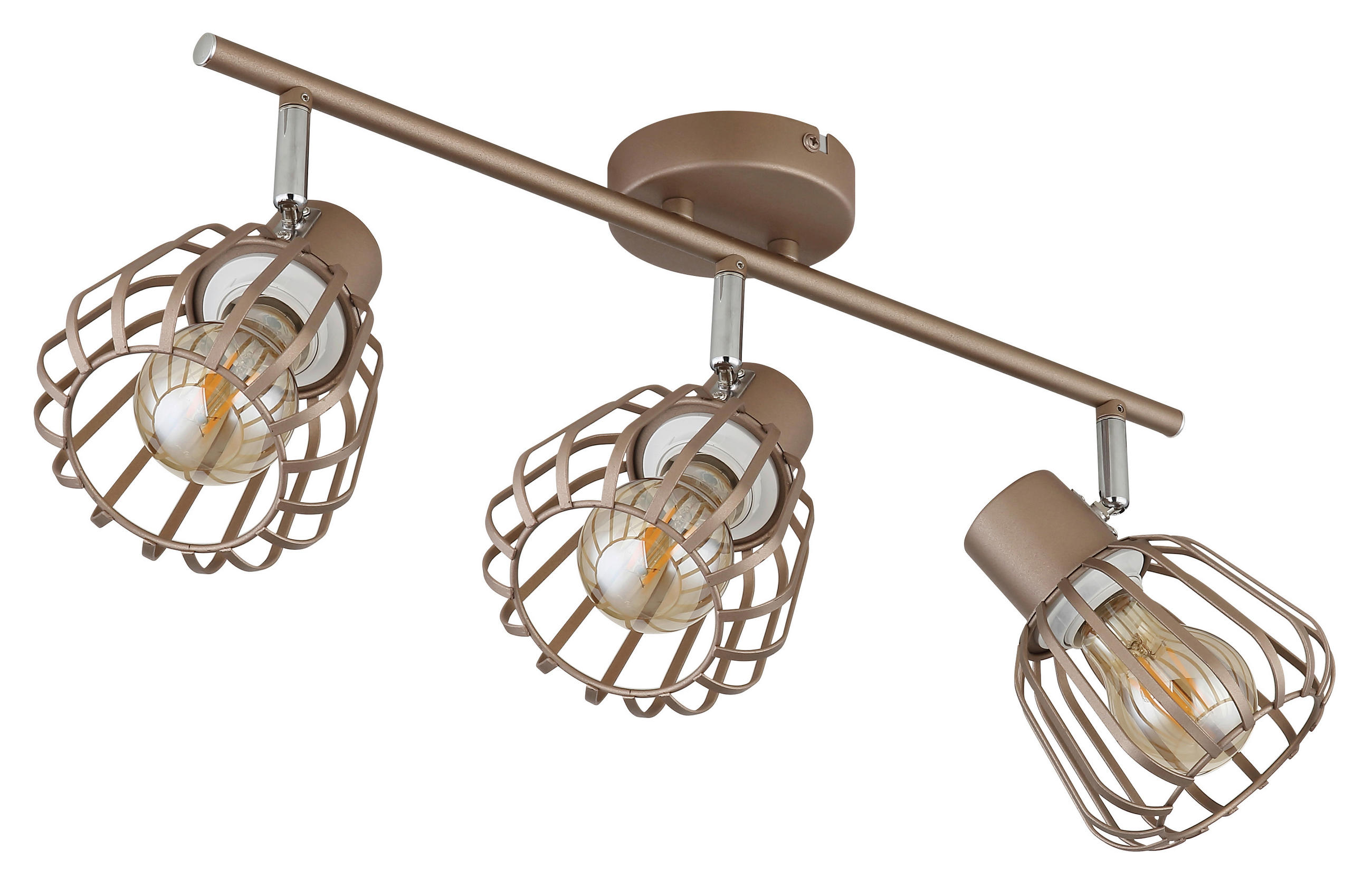 STRAHLER Olin 50/12,5/17,5 cm  - Chromfarben/Braun, Design, Metall (50/12,5/17,5cm) - Globo