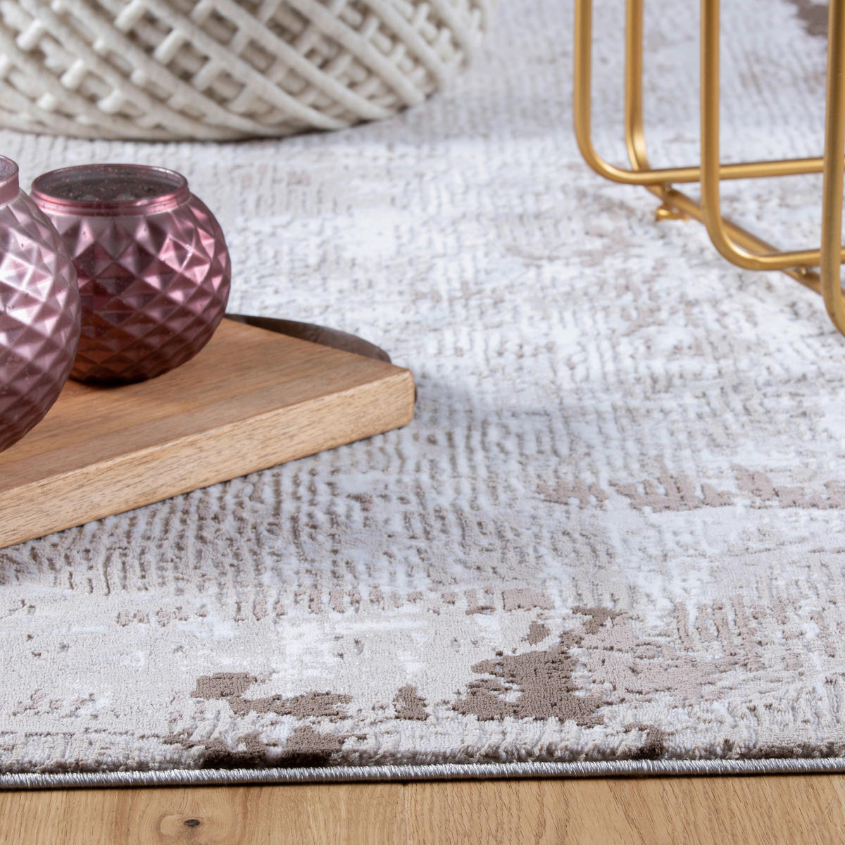 WEBTEPPICH 120/170 cm My Opal  - Beige, Design, Textil (120/170cm) - Novel