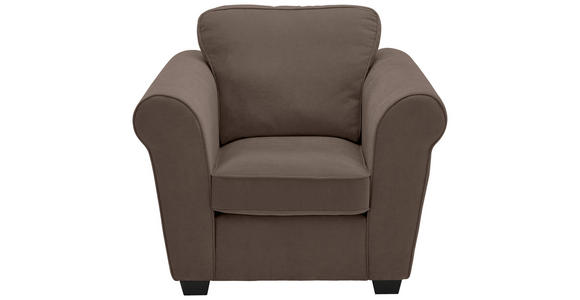 SESSEL in Chenille Braun  - Schwarz/Braun, KONVENTIONELL, Kunststoff/Textil (106/88/86cm) - Carryhome