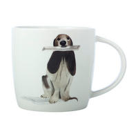 HRNČEK NA KÁVU kostný porcelán (bone china) keramika  - viacfarebná, Basics, keramika (400ml) - Maxwell & Williams