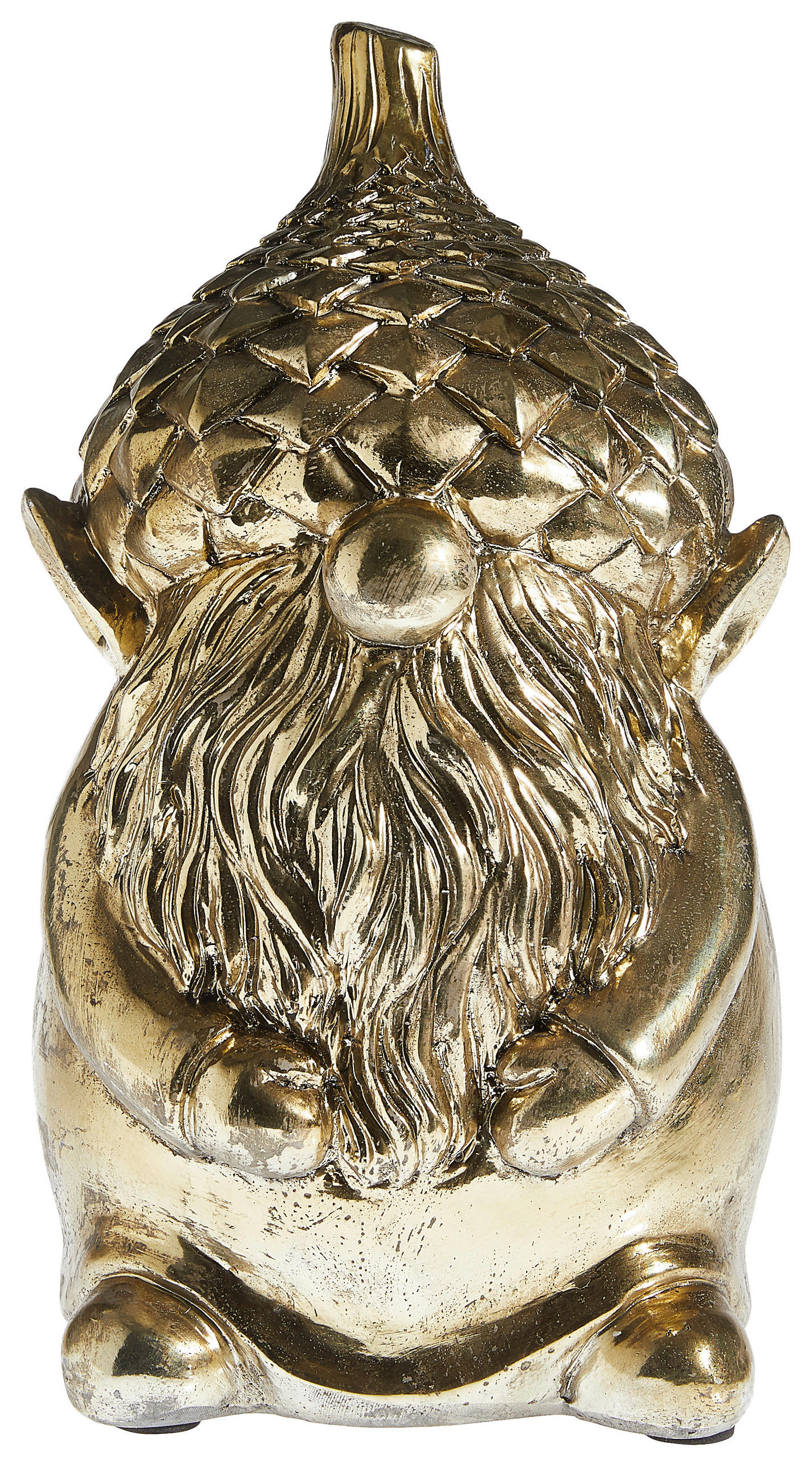 DEKOZWERG  - Goldfarben, Trend, Kunststoff (17/17/29,5cm) - X-Mas