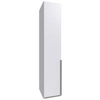 DREHTÜRENSCHRANK 45/236/58 cm,  in Weiß, 1-türig  - Schwarz/Weiß, MODERN, Holzwerkstoff/Metall (45/236/58cm) - MID.YOU