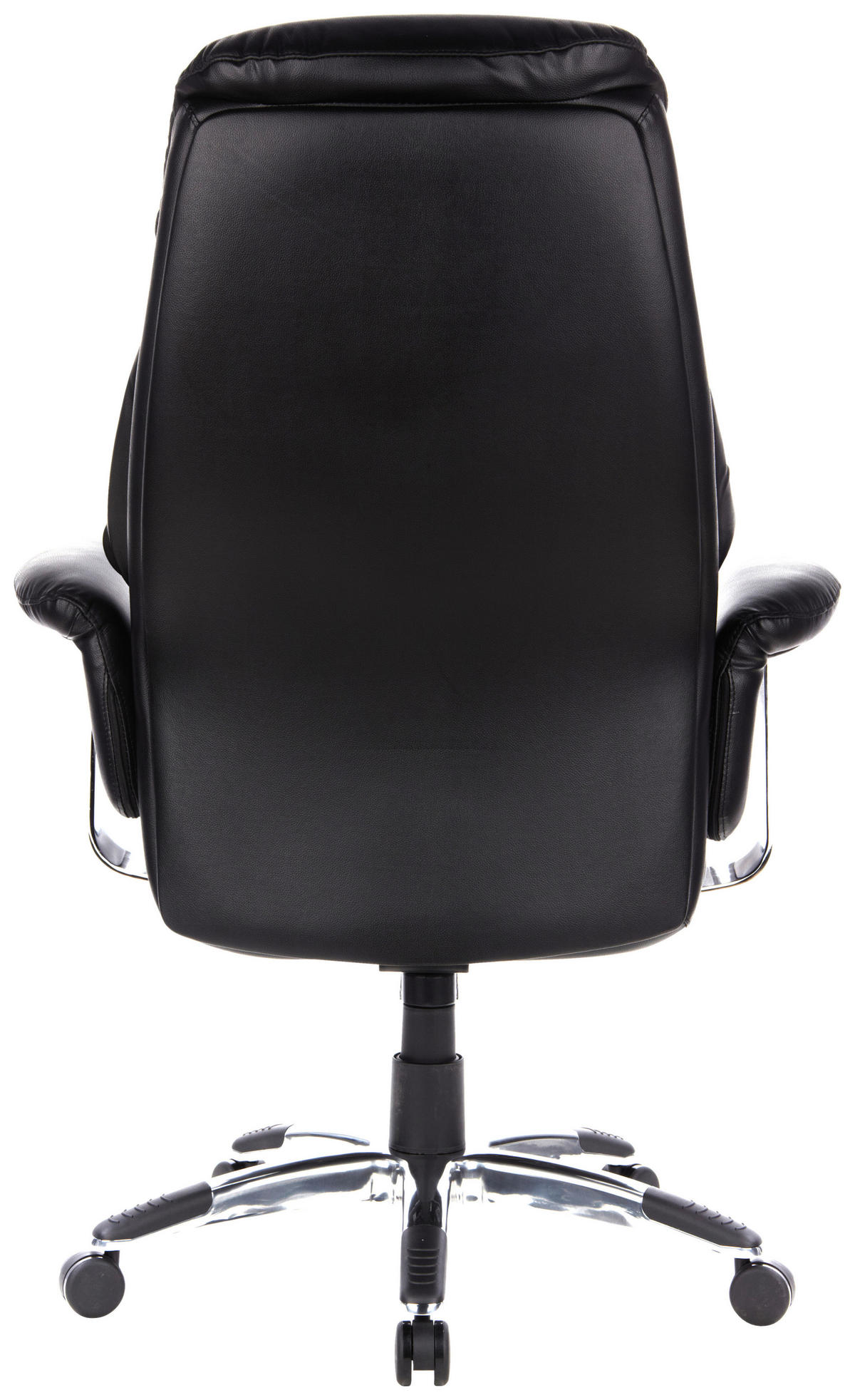 CHEFSESSEL Lederlook Schwarz  - Schwarz, MODERN, Kunststoff/Textil (63/140/52cm) - MID.YOU