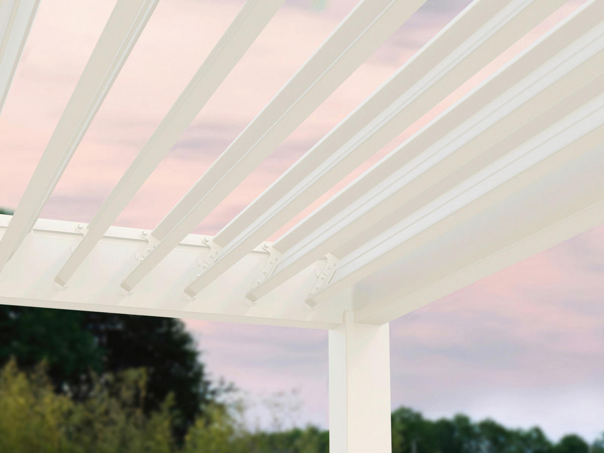 PERGOLA 530/255/300 cm   - Weiß, Basics, Metall (530/255/300cm) - WEIDE