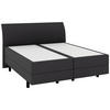 BOXSPRINGBETT 180/200 cm  in Anthrazit  - Anthrazit/Schwarz, KONVENTIONELL, Kunststoff/Textil (180/200cm) - Musterring