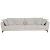 BIG SOFFA i chenille ljusgrå  - ljusgrå/svart, Design, metall/trämaterial (288/81/248cm) - Niels Andersson
