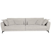 BIG SOFFA i chenille ljusgrå  - ljusgrå/svart, Design, metall/trämaterial (288/81/248cm) - Niels Andersson