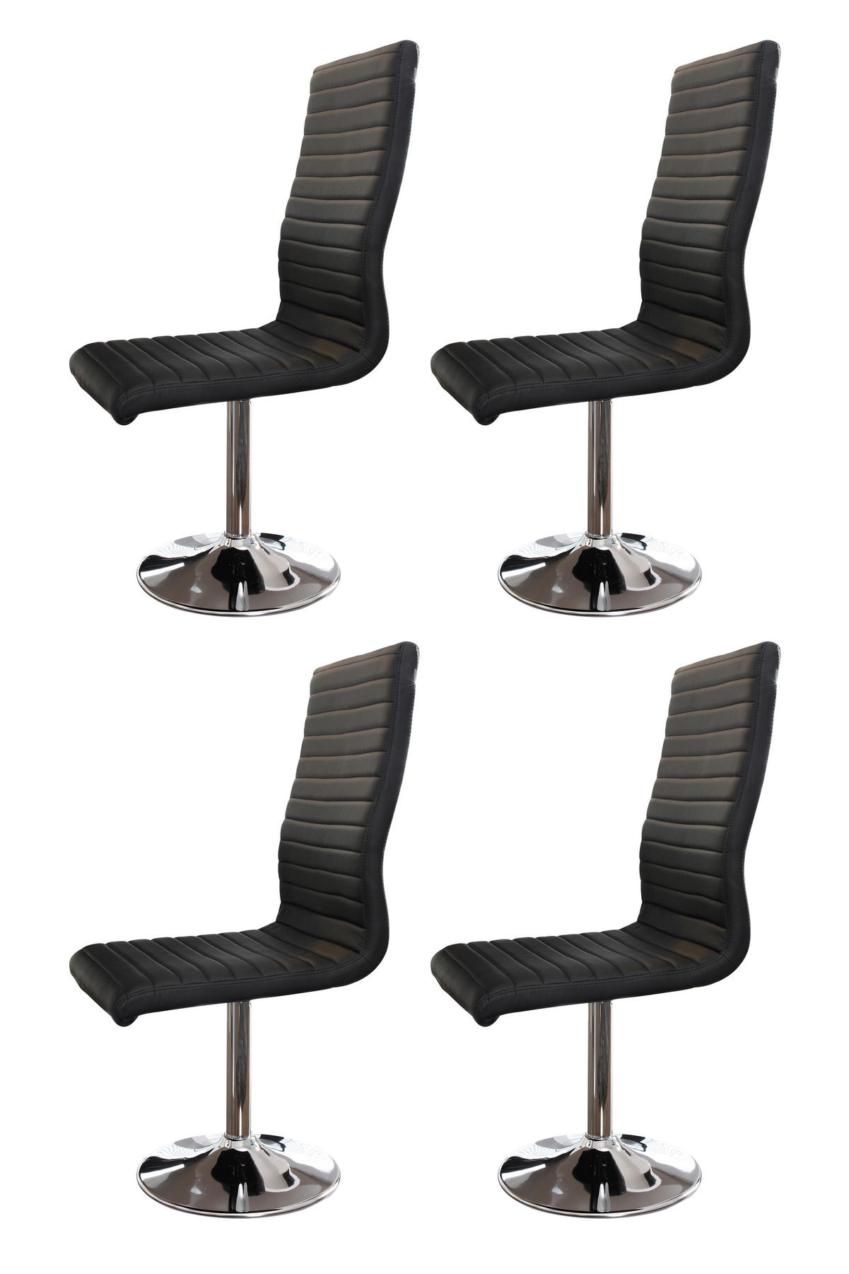 TISCHGRUPPE in Metall, Textil, Holzwerkstoff Schwarz, Weiß Hochglanz  - Weiß Hochglanz/Silberfarben, MODERN, Holzwerkstoff/Textil (160/90/76cm) - Livetastic