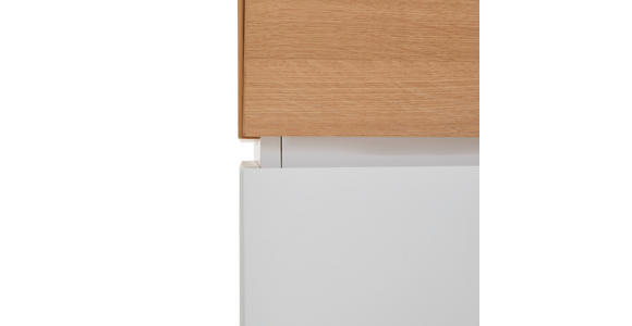 LOWBOARD  in 190/57/40 cm  - Eichefarben/Weiß, KONVENTIONELL, Holzwerkstoff (190/57/40cm) - Novel