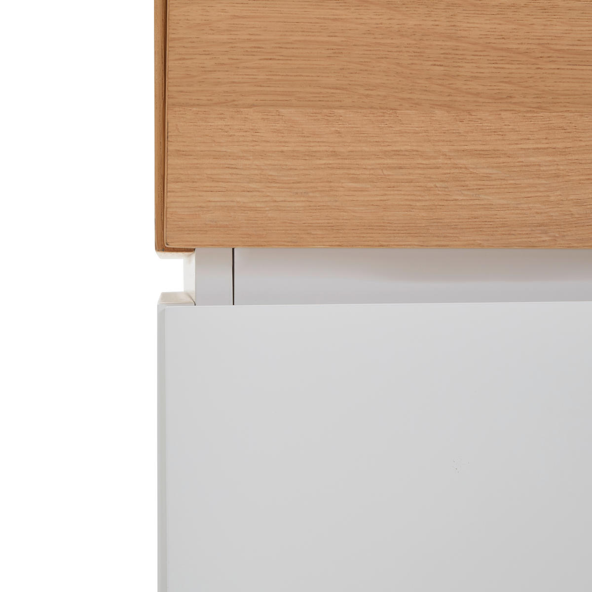 LOWBOARD  in 190/57/40 cm  - Eichefarben/Weiß, KONVENTIONELL, Holz/Holzwerkstoff (190/57/40cm) - Novel