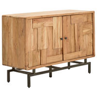 KOMMODE 118/80/45 cm  in Akaziefarben  - Dunkelgrau/Naturfarben, Natur, Holz/Metall (118/80/45cm) - MID.YOU
