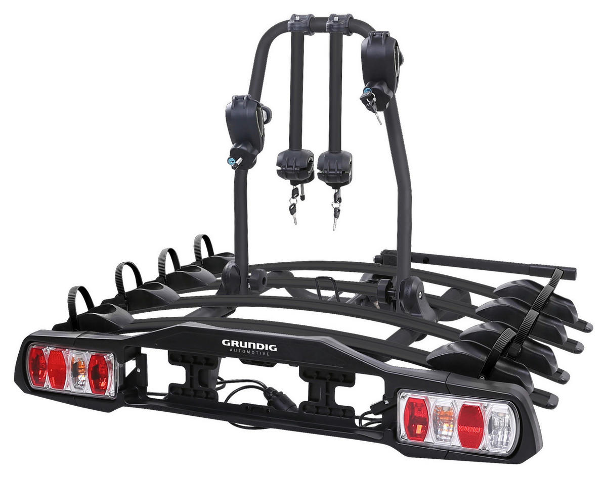 HECKTRÄGER ALMERIA 4X BLACK EDITION  - Schwarz, Konventionell, Metall (94/113/79cm) - Grundig