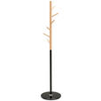 KLEIDERSTÄNDER in Naturfarben, Schwarz 36/170/36 cm   - Schwarz/Naturfarben, Basics, Holz/Kunststoff (36/170/36cm) - Carryhome