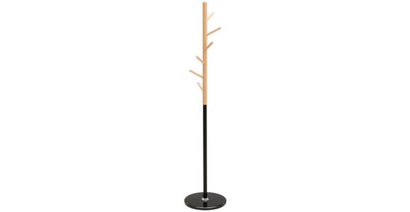 KLEIDERSTÄNDER in Naturfarben, Schwarz 36/170/36 cm - Schwarz/Naturfarben, Basics, Holz/Kunststoff (36/170/36cm) - Carryhome