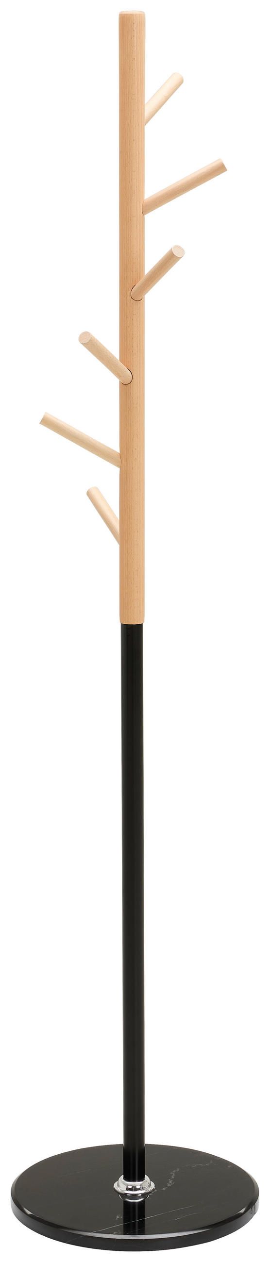 KLEIDERSTÄNDER Naturfarben, Schwarz 36/170/36 cm   - Schwarz/Naturfarben, Basics, Holz/Kunststoff (36/170/36cm) - Carryhome