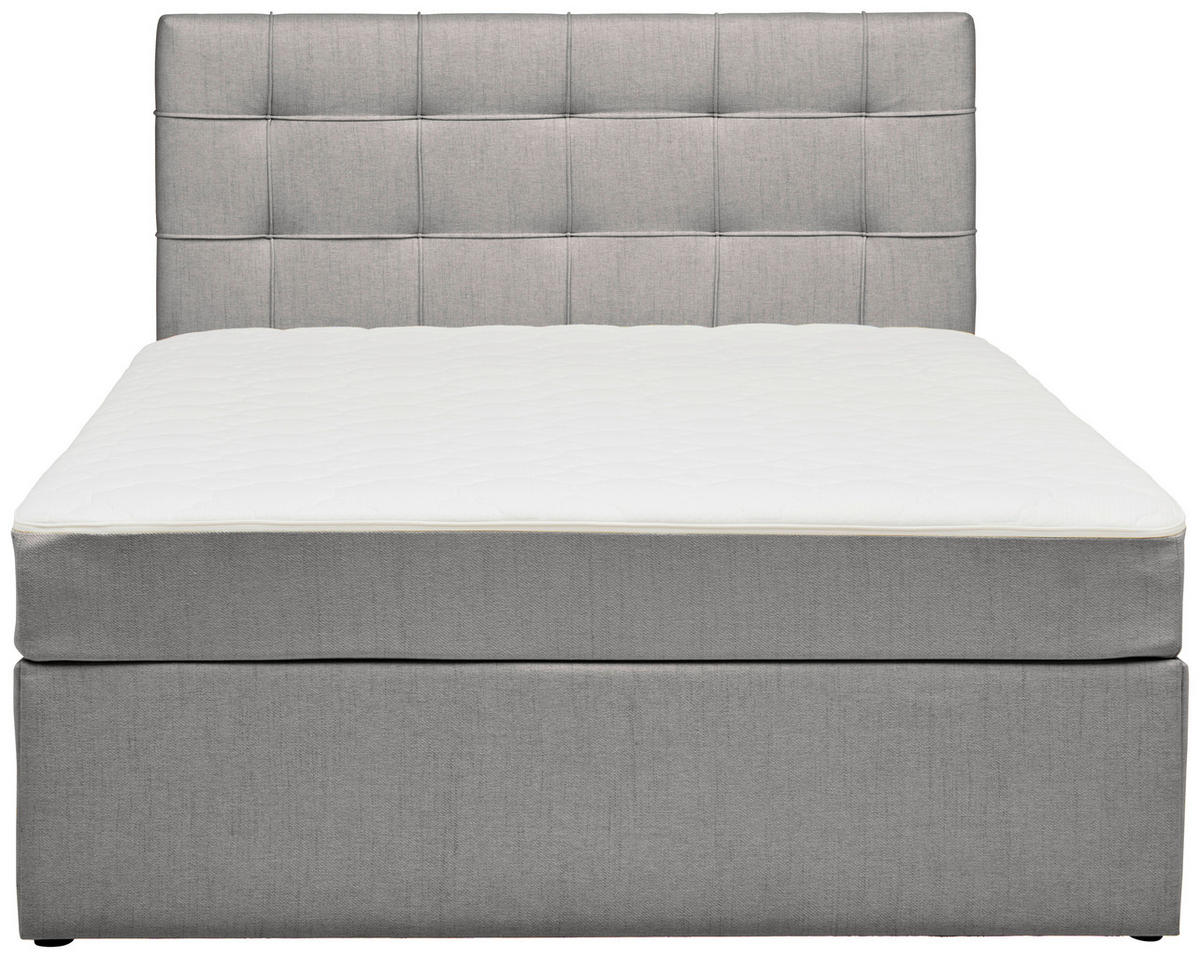 BOXBETT 120/200 cm  in Grau  - Grau, Modern, Holz/Textil (120/200cm) - MID.YOU