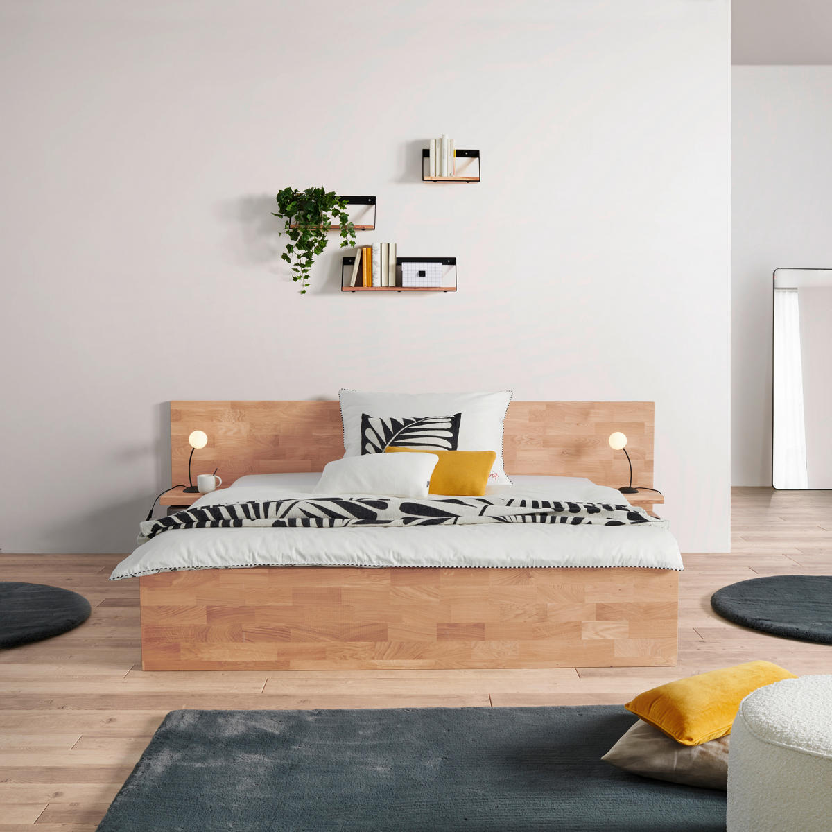 BETT 200/200 cm  Kernbuche   - Kernbuche, Natur, Holz (200/200cm) - MID.YOU